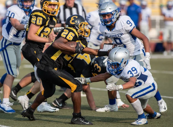 Mcqueen lise vs kurumsal Redding, California ile futbol eylem. 24 Ağustos 2018