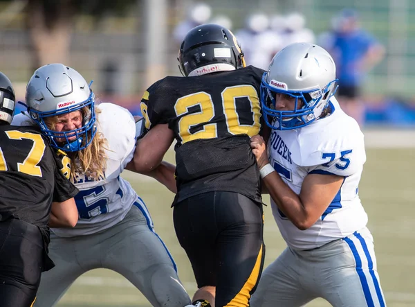 Labdarúgó Fellépés Mcqueen High School Vállalati Redding California 2018 Augusztus — Stock Fotó