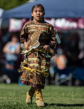 Stillwater Pow Wow Anderson, California, yerli Amerikan tarzı dans katılımcılar.