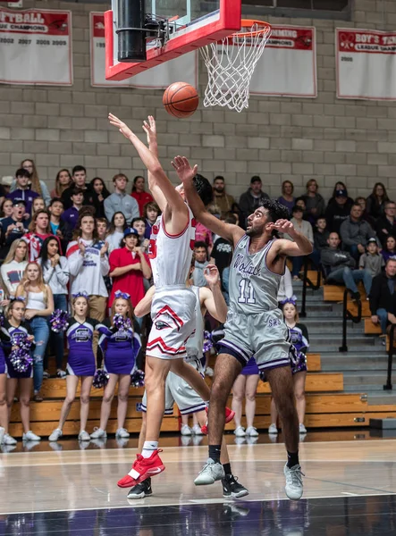 Basketbalová Akce Shasta Střední Škola Palo Cedro Kalifornii Jan 2019 — Stock fotografie