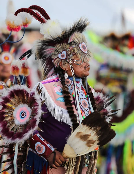 Amerika Pärlor Dans Dans Fairgrounds Fjädrar Idaho Indian Julymash Indianer — Stockfoto