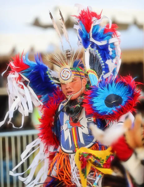 Amerika Pärlor Dans Dans Fairgrounds Fjädrar Idaho Indian Julymash Indianer — Stockfoto