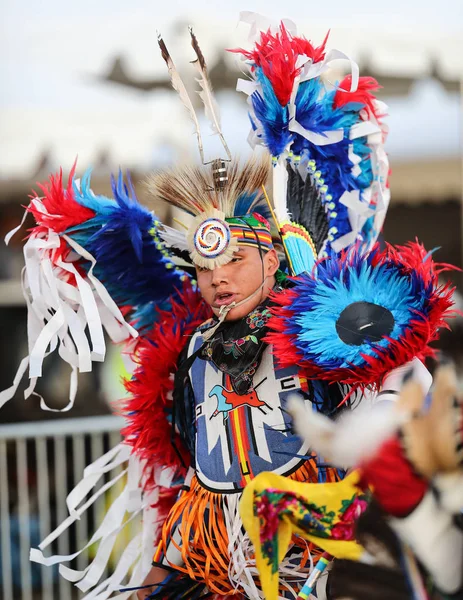 America Perline Ballo Ballando Fiera Piume Idaho Indiani Julymash Nativi — Foto Stock