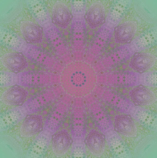 Fond Géométrique Abstrait Multicolore Ornement Étoile Régulière Orné Violet Violet — Photo