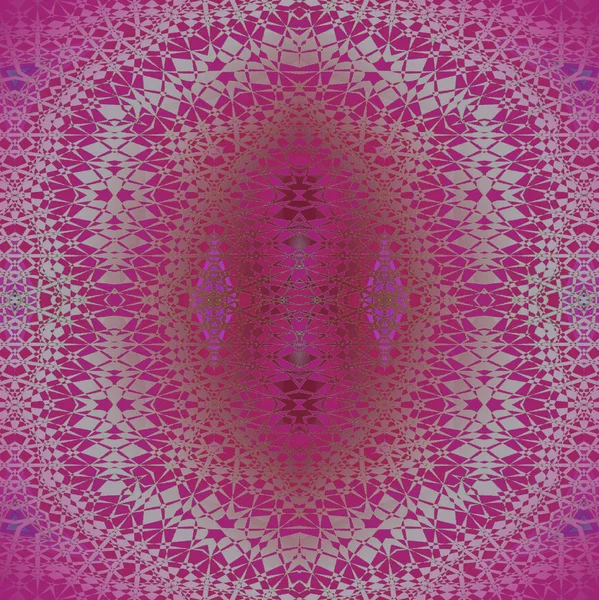 Fond Géométrique Abstrait Ornement Régulier Symétrique Délicat Violet Violet Gris — Photo