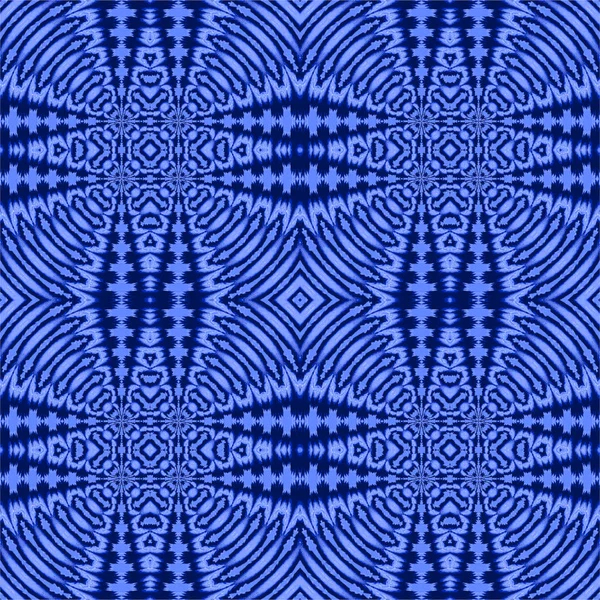 Abstract Geometrische Één Achtergrondkleur Naadloos Regelmatige Futuristische Ruitpatroon Blauw Tinten — Stockfoto