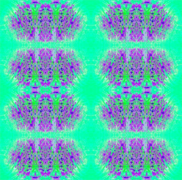 Sfondo Astratto Senza Soluzione Continuità Ornamenti Ovali Viola Viola Verde — Foto Stock