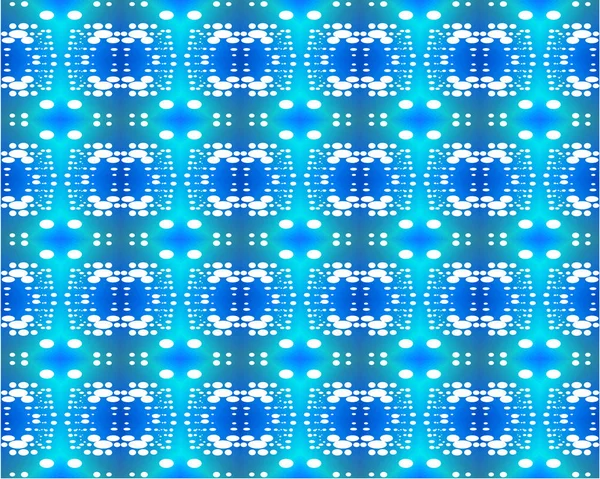 抽象的な幾何学的背景 ターコイズ ブルー ダークグリーンの色合いの通常のシームレスな青と白の楕円形 — ストック写真