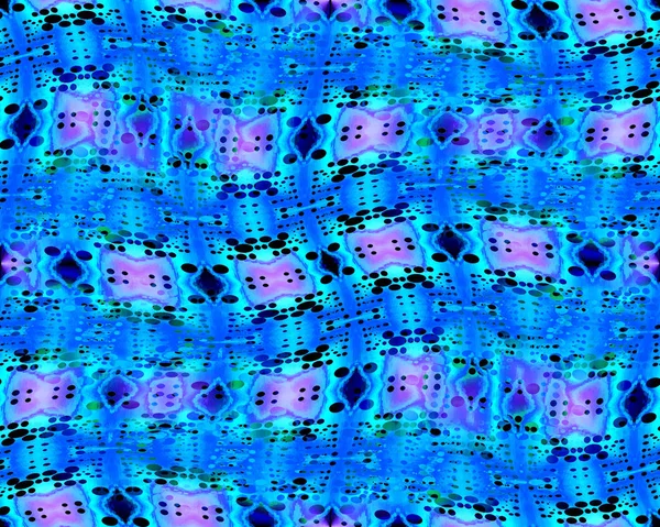抽象几何背景 蓝色色调的复杂椭圆图案 具有粉红色 紫色和黑色元素渐变 — 图库照片