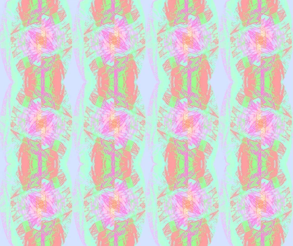 빛깔의 원활한 레귤러 추상꽃무늬 바이올렛 파스텔 터콰이즈 라이트 — 스톡 사진