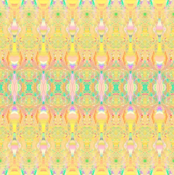 Abstract geometric background multicolored. Regular ornamental pattern yellow, orange, violet, purple and turquoise horizontally, ornate and dreamy.