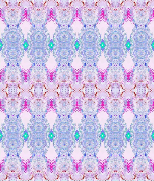 Abstracte Geometrische Achtergrond Veelkleurige Regelmatige Sierlijke Ornamenten Ruitpatroon Roze Violet — Stockfoto