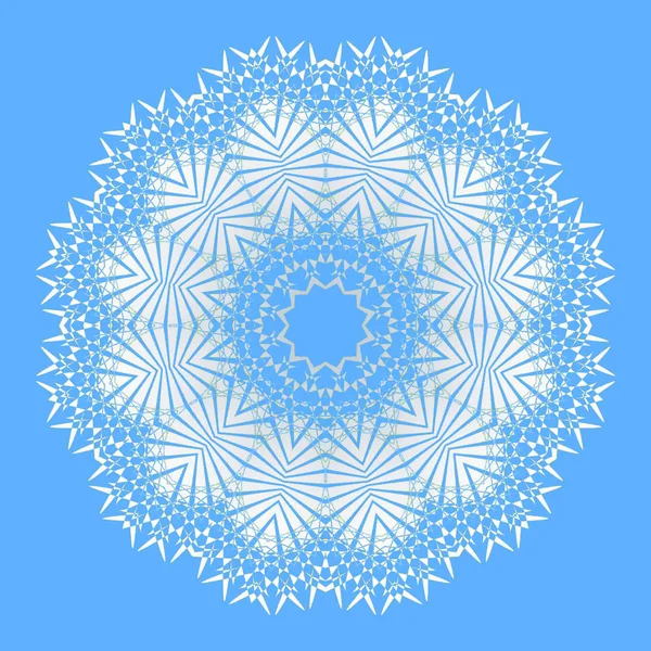 Absztrakt Geometriai Háttér Szabályos Finom Kerek Dísz Fehér Könnyű Kék — Stock Fotó