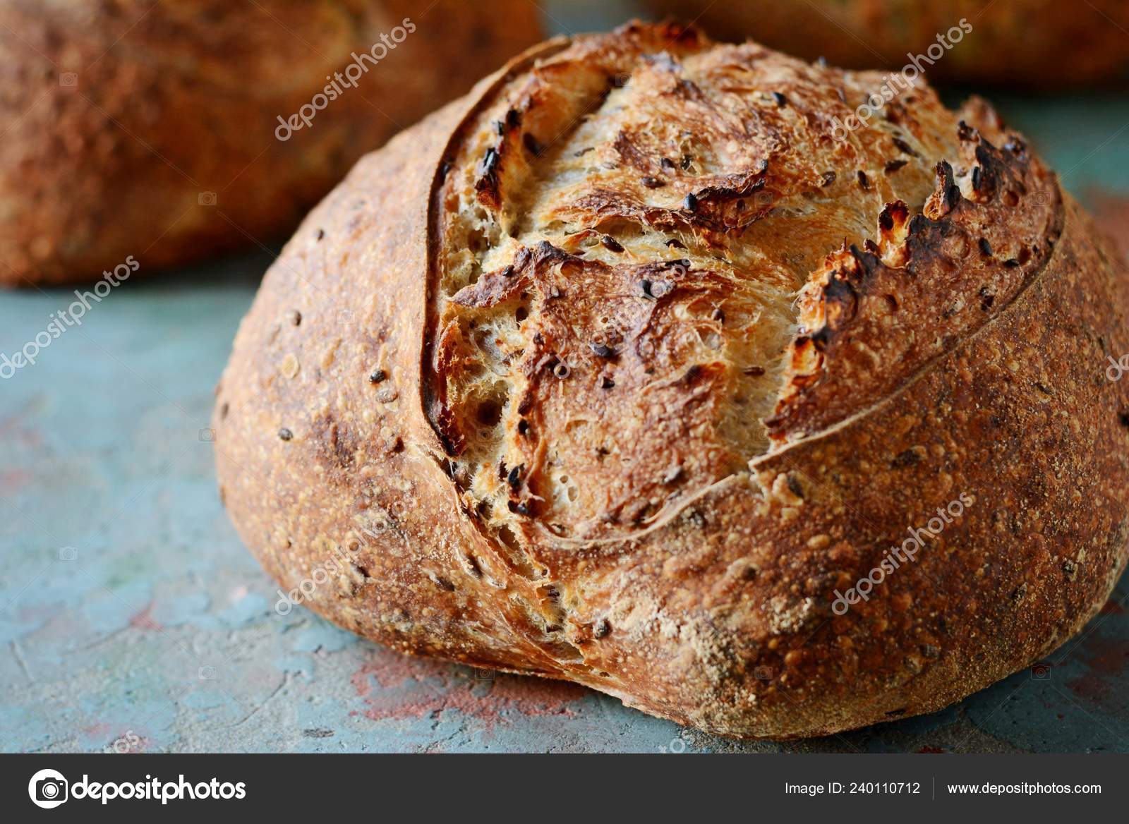 Lino semillas casero de pan con