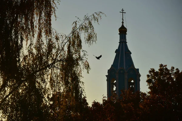 Москва Російська Федерація Жовтня 2018 Церква Різдва Пресвятої Богородиці Krylatskie — стокове фото
