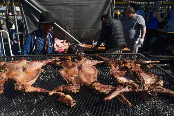 Buenos Aires Argentina Ago 2017 Cocinar Asado Tradicional Sudamericano Durante —  Fotos de Stock