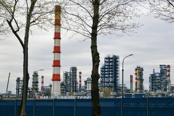 Moscú Rusia Mayo 2020 Tuberías Refinería Petróleo Moscú Zona Industrial — Foto de Stock