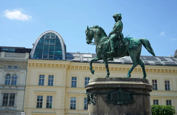 Ridstaty Den Heliga Romerske Kejsaren Joseph Vid Josefsplatz Framför Hofburgpalatset — Stockfoto