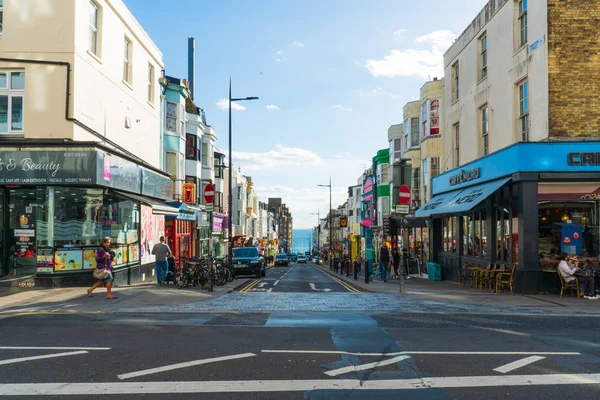 Brighton Inglaterra Octubre 2018 Brighton Walking Street Tree Junction Local — Foto de Stock