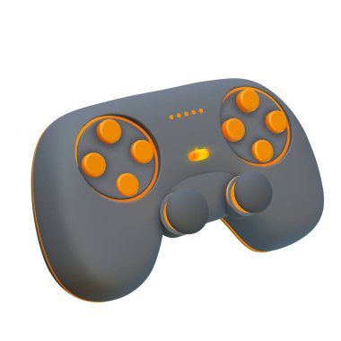 3d joystick oyun denetleyici simgesi, 3d Oyun çubuğu, Oyun denetleyicileri, Oyun konsolu taşınabilir, Oyun konsepti.