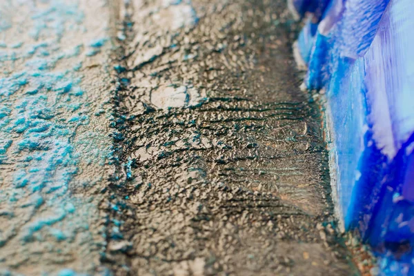 Patina and crystals of blue vitriol on copper plates anodes of galvanic installation close-up background, copper sulphate, copper sulfate, bluestone, electroforming plates