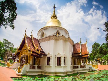 Wat Pa Dara Pirom Lanna mimarisi, Chiang Mai Tayland.