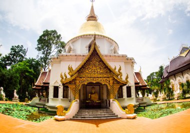 Wat Pa Dara Pirom Lanna mimarisi, Chiang Mai Tayland.