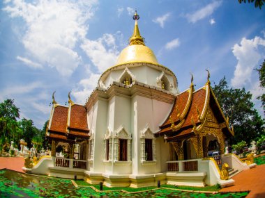 Wat Pa Dara Pirom Lanna mimarisi, Chiang Mai Tayland.