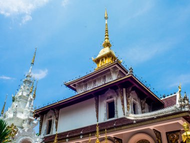 Wat Pa Dara Pirom Lanna mimarisi, Chiang Mai Tayland.