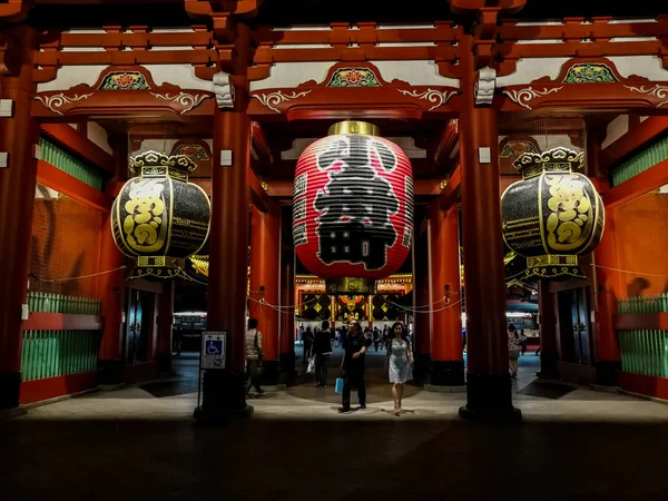 Lanternes Temple Sensoji Temple Asakusa Tokyo Japon Sept 2018 — Photo