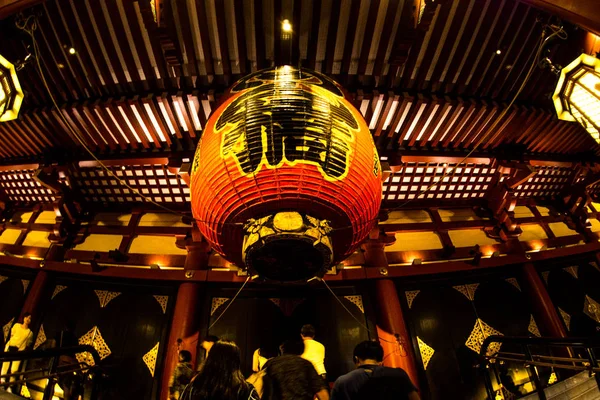 Noche Sensoji Temple Asakusa Templetokio Japón Sep 2018 — Foto de Stock