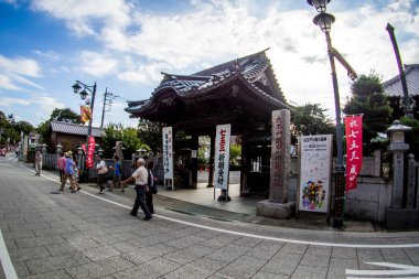 Kawagoe, bir küçük sokak, Saitama-ken, Japon, Eylül 2018 toplayan alanda Old Town.