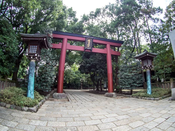 Nezu Svatyně Nebo Nezu Jinja Tradiční Historické Šintoistická Svatyně Tokio — Stock fotografie