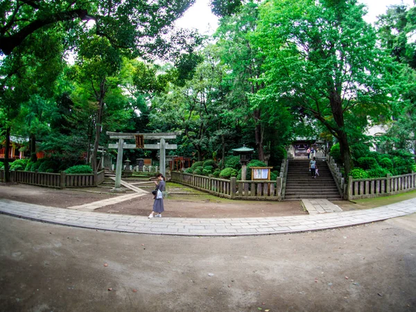 根津神社や根津神社は従来および歴史的な神社 東京都 2018 — ストック写真