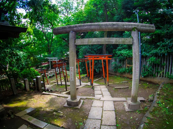 Nezu Shrine Nezu Jinja Een Traditionele Historische Shintoschrijn Tokio September — Stockfoto