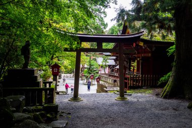 Fujiyoshida Sengen Tapınağı, Japonya - Eylül 2018.
