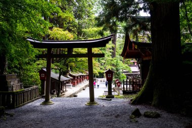 Fujiyoshida Sengen Tapınağı, Japonya - Eylül 2018.