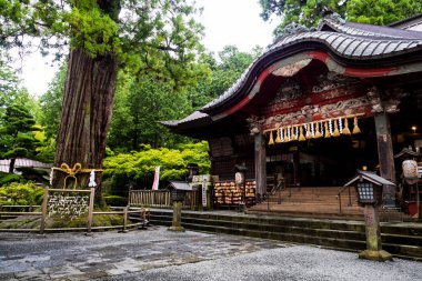 Fujiyoshida Sengen Tapınağı, Japonya - Eylül 2018.
