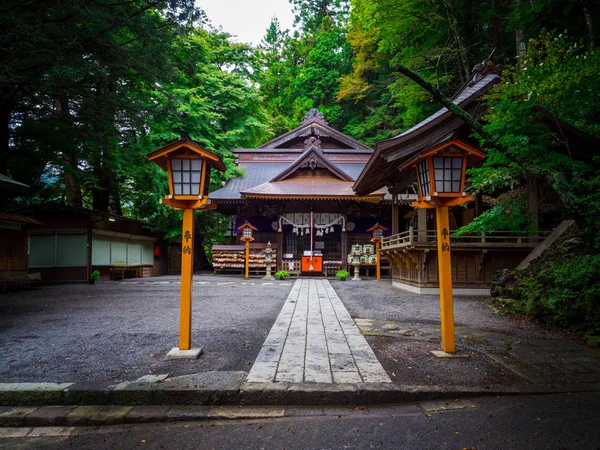 荒倉富士浅間神社 河口湖Japan 2018年9月 — ストック写真