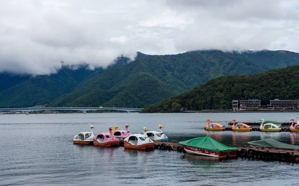 Kawaguchi Gölü, Japonya. Eylül 2018.