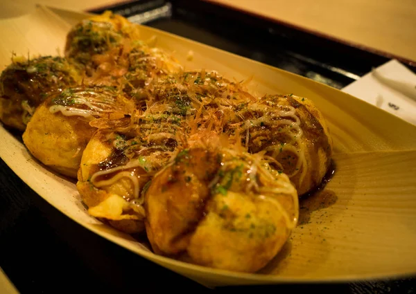 Takoyaki Bolas Polvo Comida Japonesa — Fotografia de Stock