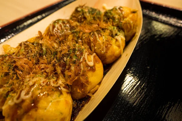 Takoyaki Bolas Polvo Comida Japonesa — Fotografia de Stock