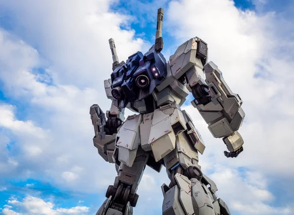 Odaiba Tokyo Japão Set 2018 Modelo Tamanho Real Robô Gundam — Fotografia de Stock