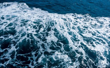 Okyanusta deniz suyu köpük Gemi parça, Su doku