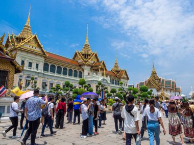 Bangkok Grand Palace ve Wat phra keaw, Tayland, Mayıs 2019