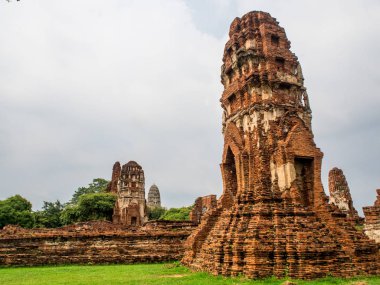 Wat Mahathis, Ayutthaya tarihi parkında eski Tapınak, thail