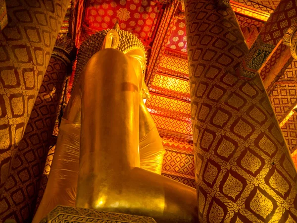 泰国大城府帕南城寺佛像 - — 图库照片
