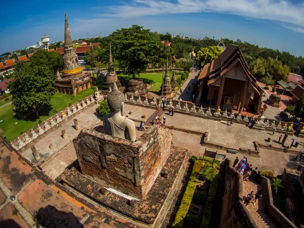 Wat Yai Chaimongkol à Ayutthaya, Thaïlande — Photo