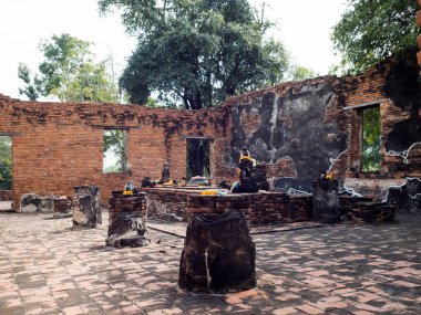 Wat Worachet Buda başkanı, Ayutthaya eski tapınak, Tayland