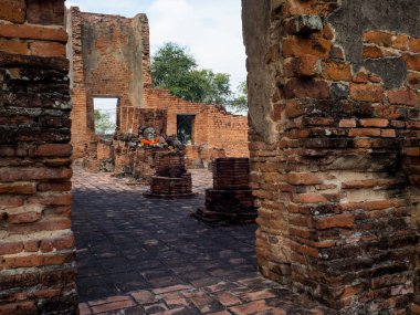 Wat Worachet Buda başkanı, Ayutthaya eski tapınak, Tayland